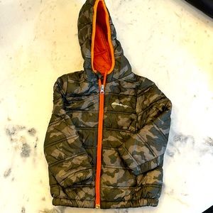 Olive Camo Boys Coat